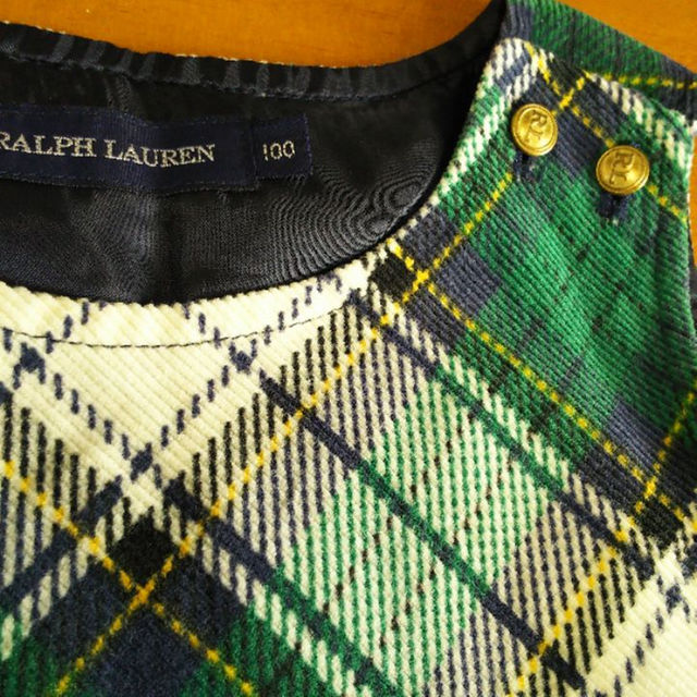 Ralph Lauren(ラルフローレン)の美品！ラルフローレン★コーデュロイワンピース１００センチ キッズ/ベビー/マタニティのキッズ服女の子用(90cm~)(ワンピース)の商品写真