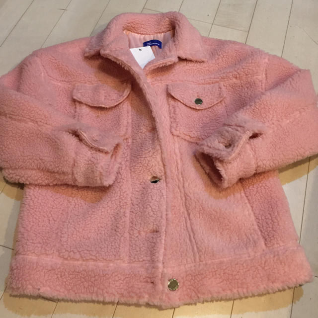 STYLENANDA(スタイルナンダ)のボア ジャケット ピンク 韓国ブランド 美品 レディースのジャケット/アウター(その他)の商品写真