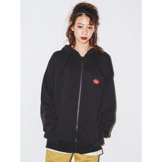 エックスガール(X-girl)のLOOSE ZIP SWEAT HOODIE(パーカー)