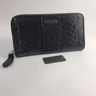 ゲス(GUESS)のGUESS ゲス★シグネチャーブラック　ジップ長財布　新品未使用(財布)