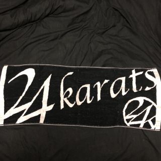 トゥエンティーフォーカラッツ(24karats)の24karats EXILE 3代目 フェイスタオル 黒 ライブタオル(ミュージシャン)