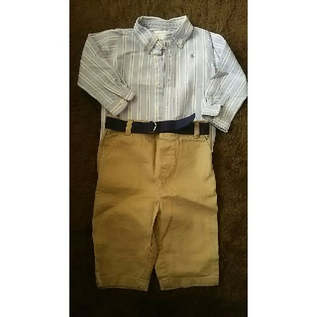 Ralph Lauren(ラルフローレン)のラルフローレン上下セット  9M キッズ/ベビー/マタニティのベビー服(~85cm)(シャツ/カットソー)の商品写真