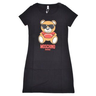 モスキーノ(MOSCHINO)のMOSCHINO モスキーノ SWIM ブラック半袖Tシャツ S(Tシャツ(半袖/袖なし))