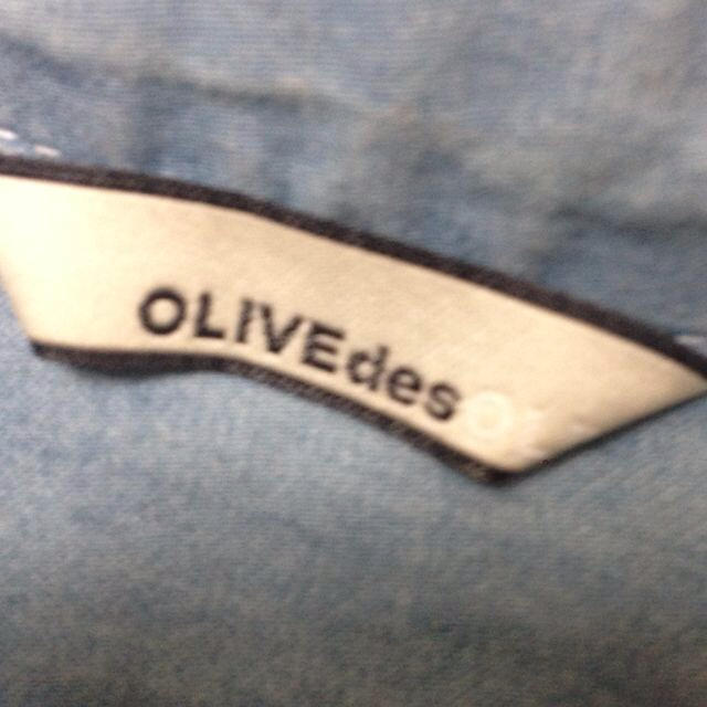 OLIVEdesOLIVE(オリーブデオリーブ)の前結びデニムシャツ レディースのトップス(シャツ/ブラウス(半袖/袖なし))の商品写真