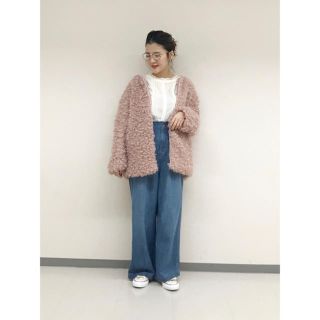 ダブルクローゼット(w closet)のwcloset ワイドデニムパンツ(デニム/ジーンズ)