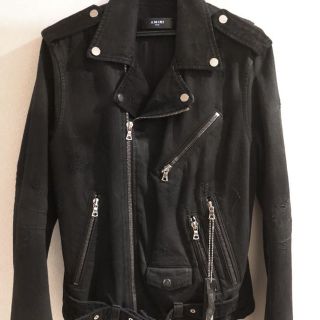 サンローラン(Saint Laurent)の月末までの出品 AMIRI デニム ライダース 希少(ライダースジャケット)