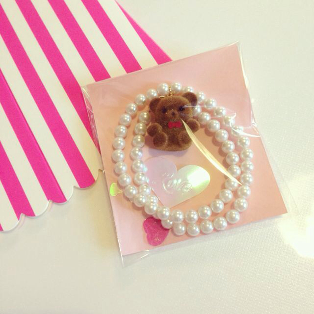 teddy pearl necklace レディースのアクセサリー(ネックレス)の商品写真