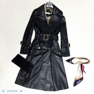 ドルチェアンドガッバーナ(DOLCE&GABBANA)の＊Dolce&Gabbana＊ドルチェ＆ガッバーナ＊レザーコート＊(毛皮/ファーコート)