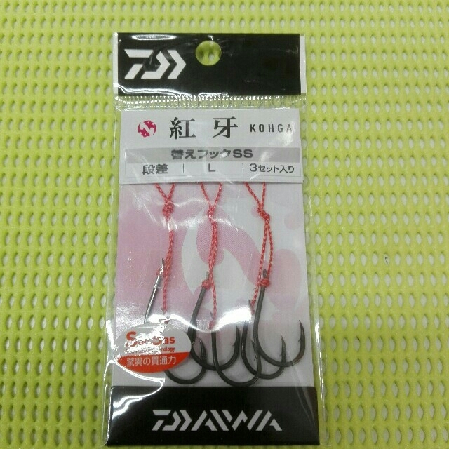 DAIWA(ダイワ)の【鯛ラバのメンテに】新品　紅牙　替えフック　6セット【L3.M3】 スポーツ/アウトドアのフィッシング(その他)の商品写真