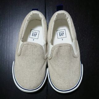 ベビーギャップ(babyGAP)の☆新品未使用☆babyGAP　スリッポン　ベージュ　14cm(スリッポン)