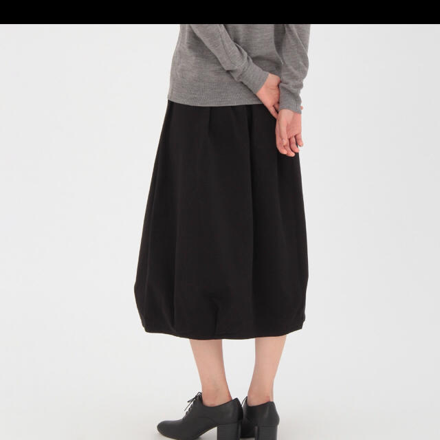 MUJI (無印良品)(ムジルシリョウヒン)の◎ 無印良品 バルーンスカート ブラック レディースのスカート(ロングスカート)の商品写真