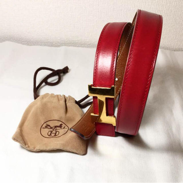 正規品 エルメス リバーシブル ベルト C刻印 レディース 赤 茶 正規品 エルメス リバーシブル ベルト C刻印 レディース 赤 茶