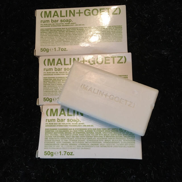 マリンアンドゴッツ MALIN+GOETZソープ soap 石鹸3点セット未使用 コスメ/美容のボディケア(ボディソープ/石鹸)の商品写真