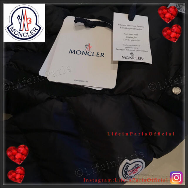 MONCLER(モンクレール)のモンクレール 一番人気エルミファー黒 ファーダウンコート 各サイズ レディースのジャケット/アウター(ダウンコート)の商品写真