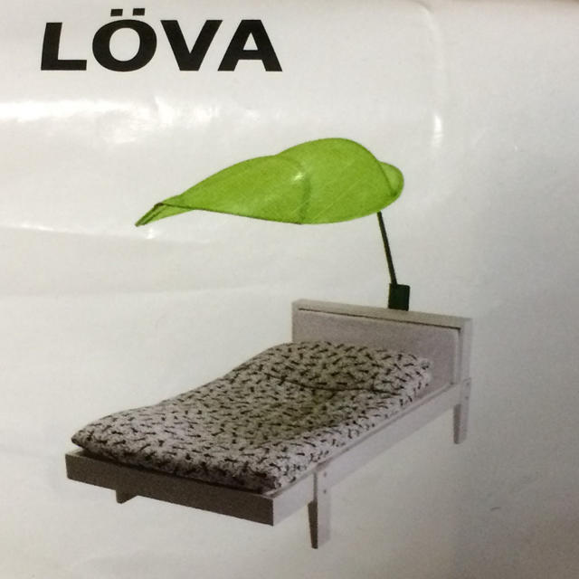 IKEA(イケア)のIKEA LOVA ベッドキャノピー グリーン キッズ/ベビー/マタニティの寝具/家具(ベビーベッド)の商品写真