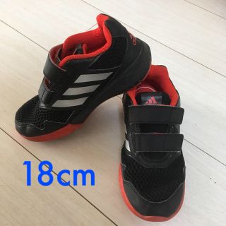 アディダス(adidas)のぱんだこぱんだ様用 アディダス １８cm キッズ スニーカー(スニーカー)