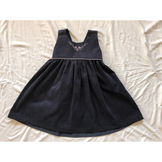 ※練習用※バックリボンワンピース 90 キッズ/ベビー/マタニティのキッズ服女の子用(90cm~)(ワンピース)の商品写真