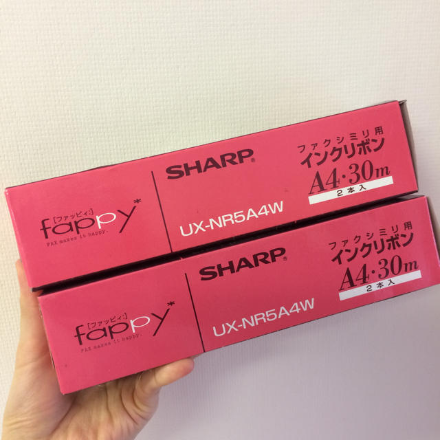 SHARP(シャープ)のシャープ ファクシミリ用 インクリボン インテリア/住まい/日用品のオフィス用品(オフィス用品一般)の商品写真