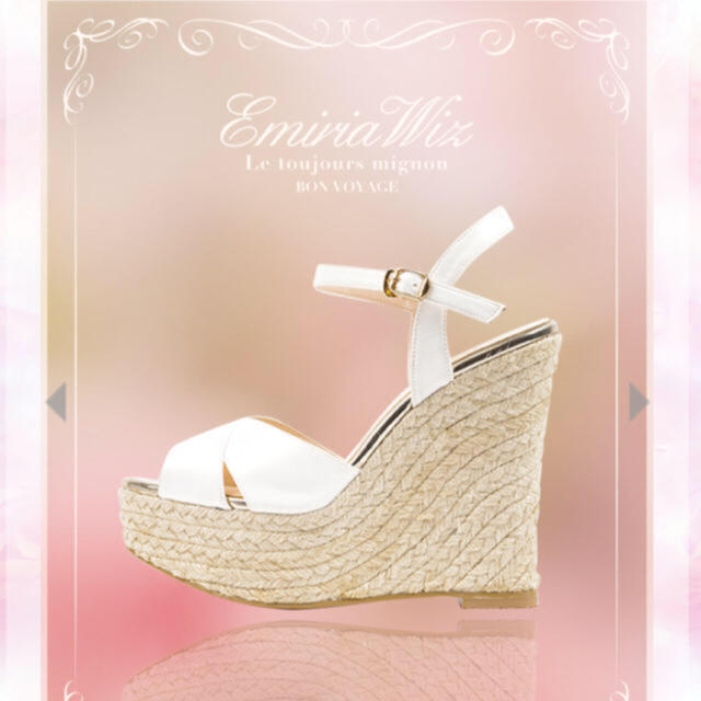 EmiriaWiz(エミリアウィズ)のサテンウエッジソール♡EmiriaWiz レディースの靴/シューズ(サンダル)の商品写真