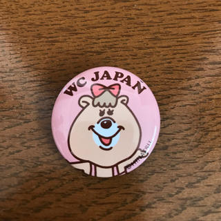 ダブルシー(wc)のWC JAPAN 缶バッチ クマタン(バッジ/ピンバッジ)