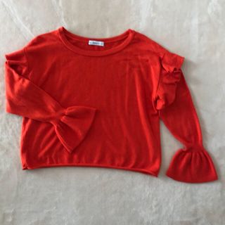 ザラ(ZARA)のZARA フリル ニット(ニット/セーター)