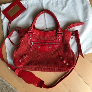 バレンシアガバッグ(BALENCIAGA BAG)のAki様へ☆バレンシアガ ミニシティ ☆ レザー&キャンバス(ハンドバッグ)