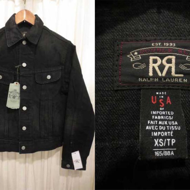 Ralph Lauren(ラルフローレン)のラルフローレンPRLブラックデニムGジャン メンズのジャケット/アウター(Gジャン/デニムジャケット)の商品写真