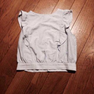 ダブルクローゼット(w closet)のストライプショートトップス(Tシャツ(半袖/袖なし))