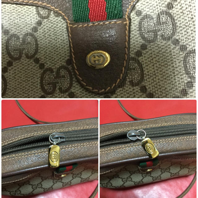 Gucci(グッチ)のN様専用❗️オールドグッチ  ショルダーバッグ こな吹きあり❗️シェリーライン レディースのバッグ(ショルダーバッグ)の商品写真