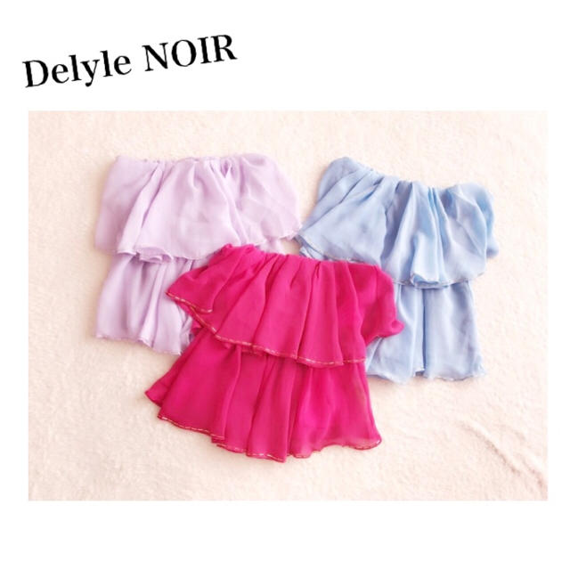 Delyle NOIR ビーズ付チュニック3点セット