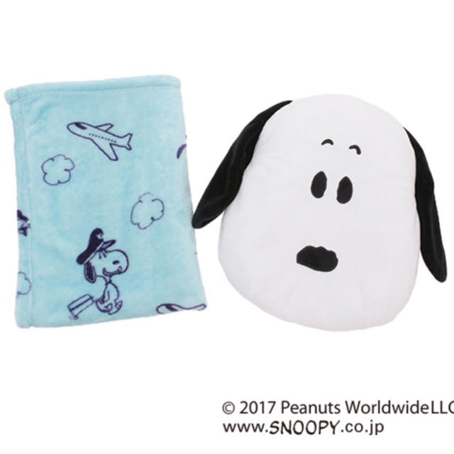 SNOOPY(スヌーピー)の【新品・未開封】ANA スヌーピー ブルー インテリア/住まい/日用品のインテリア小物(クッション)の商品写真