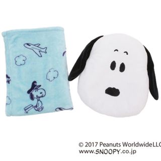 スヌーピー(SNOOPY)の【新品・未開封】ANA スヌーピー ブルー(クッション)