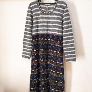 チチカカ(titicaca)の美品 チチカカ ニットワンピース(ロングワンピース/マキシワンピース)