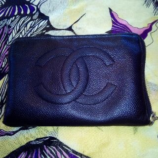 シャネル(CHANEL)のシャネル　オーガナイザー　キャビアスキン黒　大容量長財布(長財布)