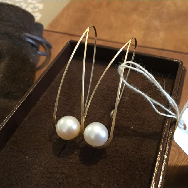 ☆新品☆agete パール付きピアス アガット - ピアス