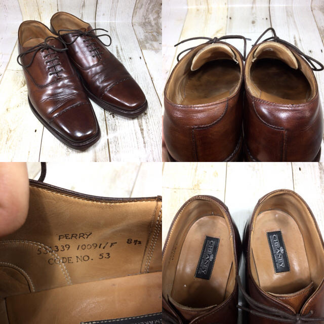 CHEANEY(チーニー)のビンテージ Cheaney チーニー ブローギング プレーン 27cm メンズの靴/シューズ(ドレス/ビジネス)の商品写真