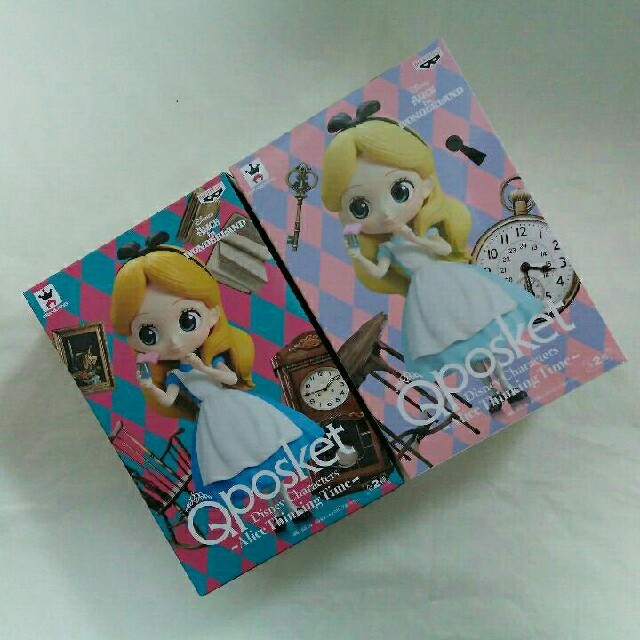 Disney(ディズニー)の全2種set Q posket Alice/アリス Thinking Time  エンタメ/ホビーのフィギュア(SF/ファンタジー/ホラー)の商品写真