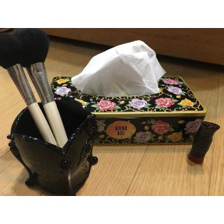 アナスイ(ANNA SUI)のアナスイ　３点セット　ティッシュBOX  ブラシスタンド　リップカラー(その他)