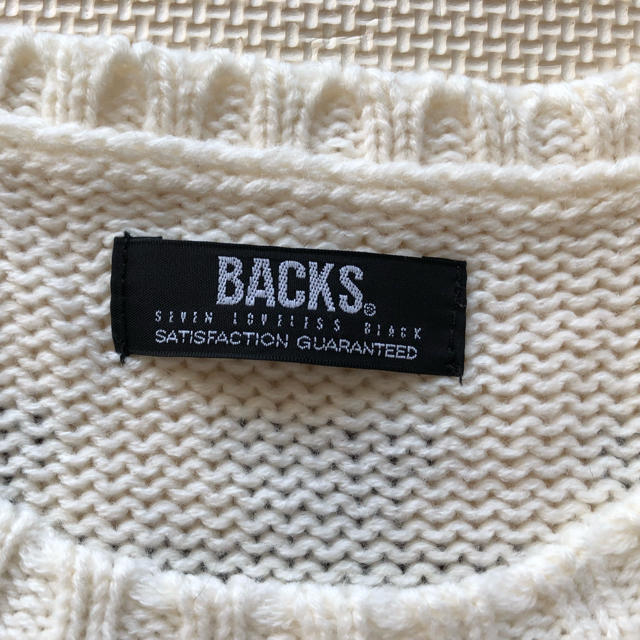 BACKS(バックス)のBACKS★白ニットトップス レディースのトップス(ニット/セーター)の商品写真