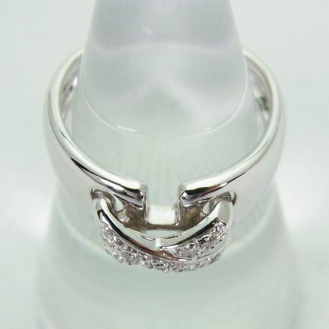 K18WG ダイヤモンド リング 8号[f79-5]  レディースのアクセサリー(リング(指輪))の商品写真
