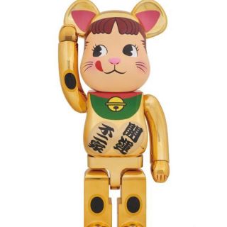 フジヤ(不二家)のBE@RBRICK 招き猫 金メッキ ペコちゃん 1000%(キャラクターグッズ)