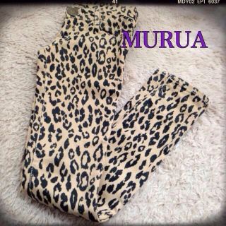 ムルーア(MURUA)のヒョウ柄スキニー(カジュアルパンツ)