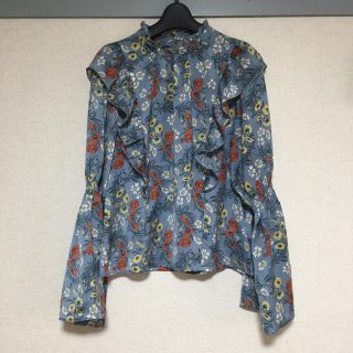 ダブルクローゼット(w closet)のw closet 花柄ブラウス(シャツ/ブラウス(長袖/七分))