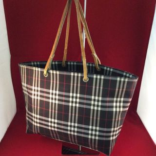 バーバリー(BURBERRY)のBurberry バーバリー ハンドバッグ ブルー ブラック レーベル(ハンドバッグ)