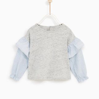 ザラキッズ(ZARA KIDS)の新品！ZARA baby フリル袖トップス(Ｔシャツ)