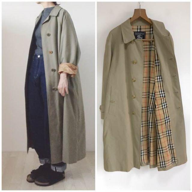 BURBERRY(バーバリー)のバーバリー ヴィンテージ バルマカーンコート カーキベージュ プローサム レディースのジャケット/アウター(その他)の商品写真