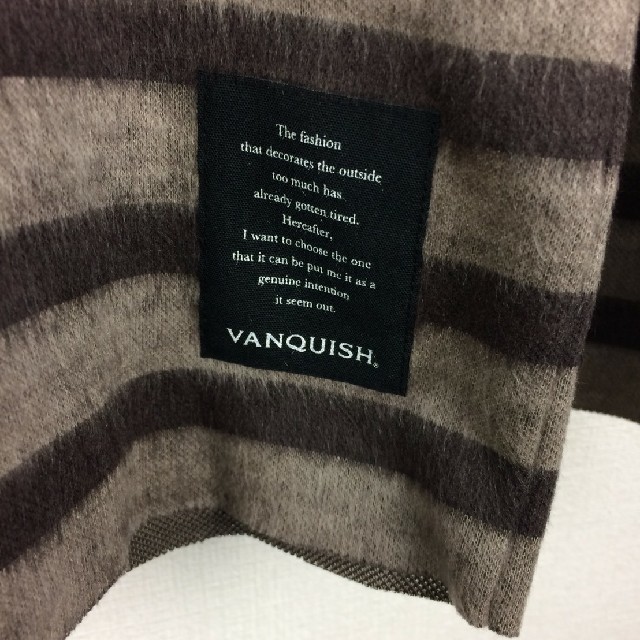 VANQUISH(ヴァンキッシュ)の美品 VANQUISH ヴァンキッシュ 長袖カットソー ボーダー サイズM メンズのトップス(Tシャツ/カットソー(七分/長袖))の商品写真