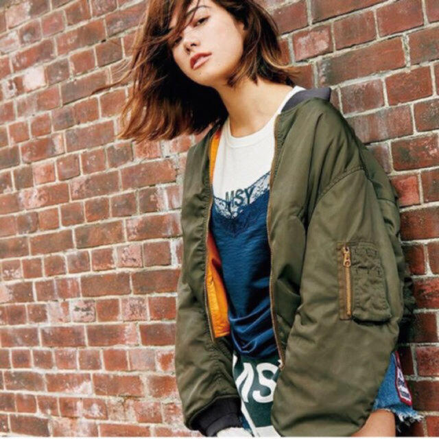 レディースmoussy vintage ma-1