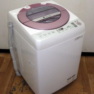 シャープ(SHARP)の★SHARP★節水&パワフル洗浄★Ag+イオンコート★風乾燥機能搭載★8kg★(洗濯機)