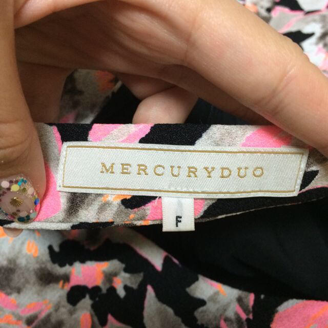 MERCURYDUO(マーキュリーデュオ)のMERCURYDUO ワンピース レディースのワンピース(ミニワンピース)の商品写真